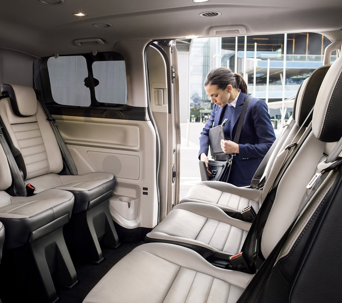New Tourneo Custom spacious white interior