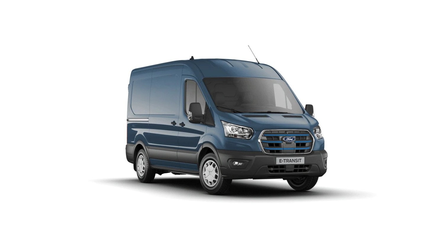 Chrome Blue Ford Transit Van Limited