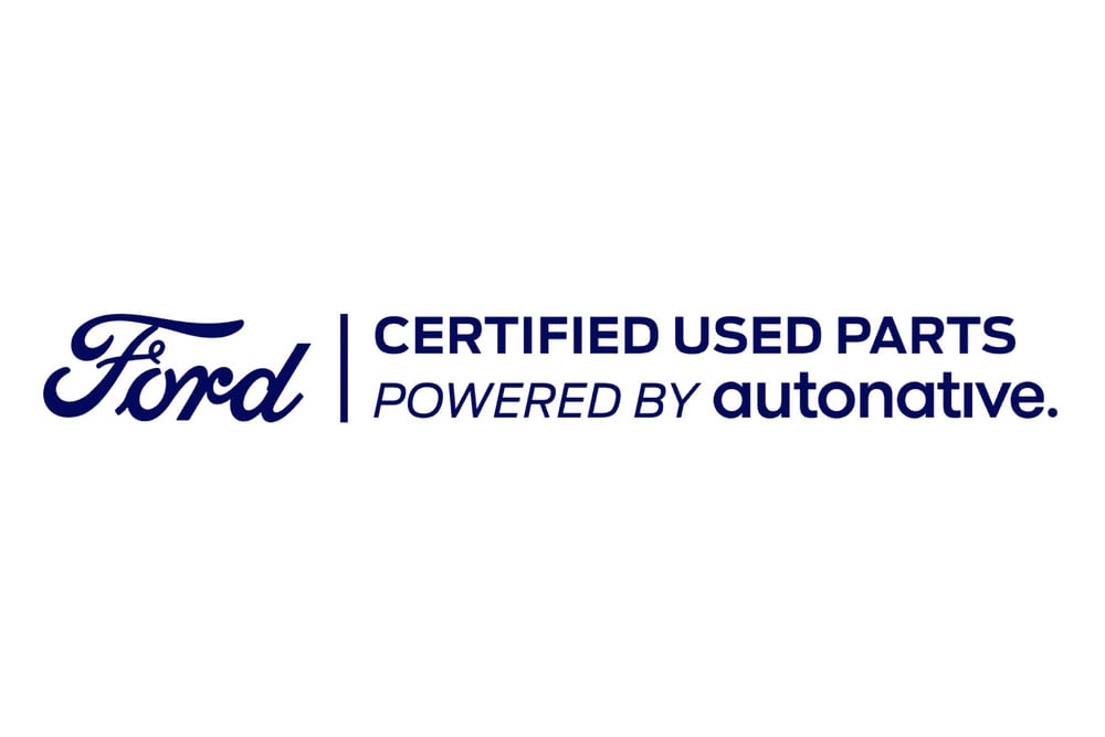 Ford logo with text 'Certified Used Parts powered by autonative’.