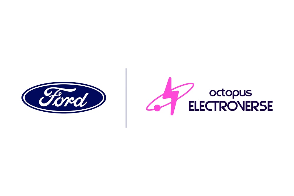 Ford and Octopus Electroverse logos 