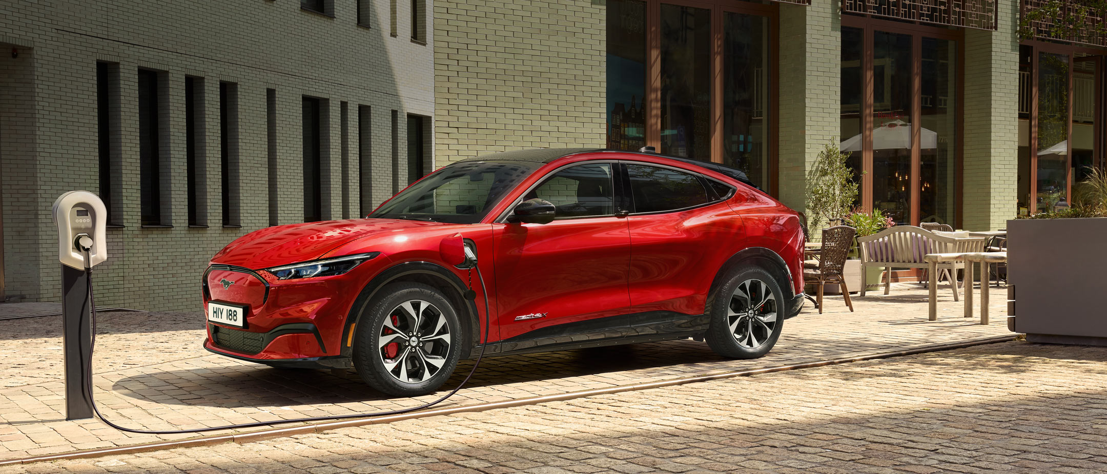 AllElectric Ford Mustang MachE SUV charging Ford UK