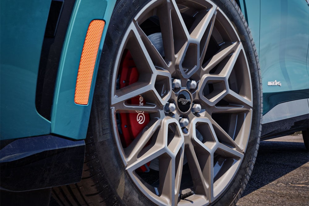  Ford Mustang Mach-E detail of alloy wheel