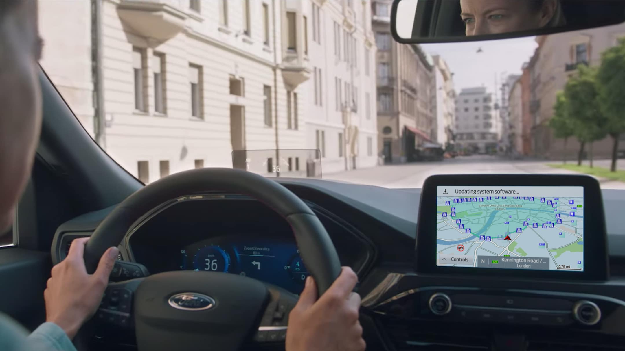 Ford Kuga displaying geofencing on sync 3 screen