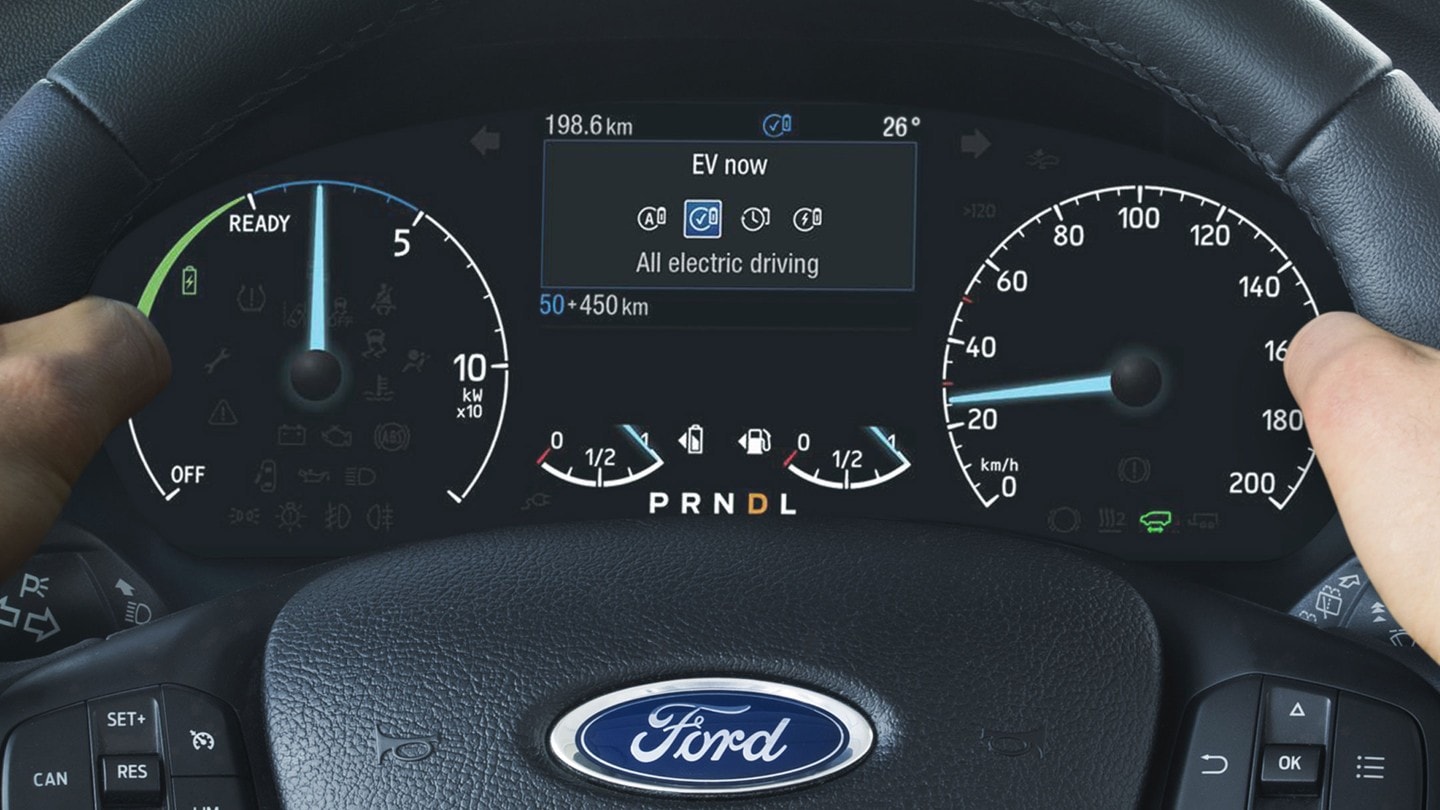 Ford Transit Custom dashboard close-up