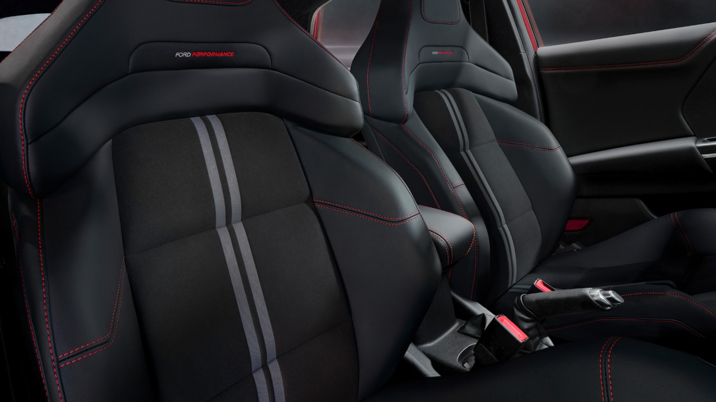 Ford Puma ST interior performance seats close up