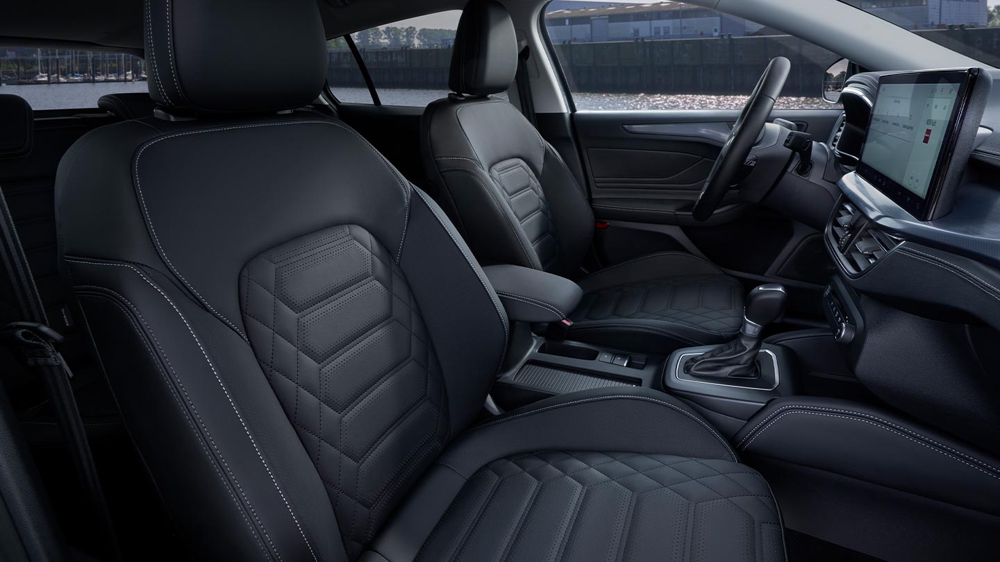 Focus interior showing Sensico upholstery