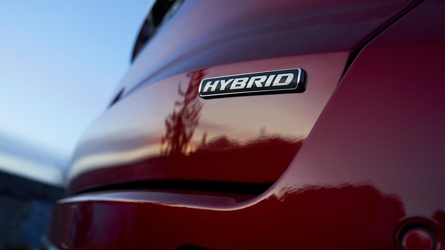 Ford S-MAX Rear hybrid badge close up