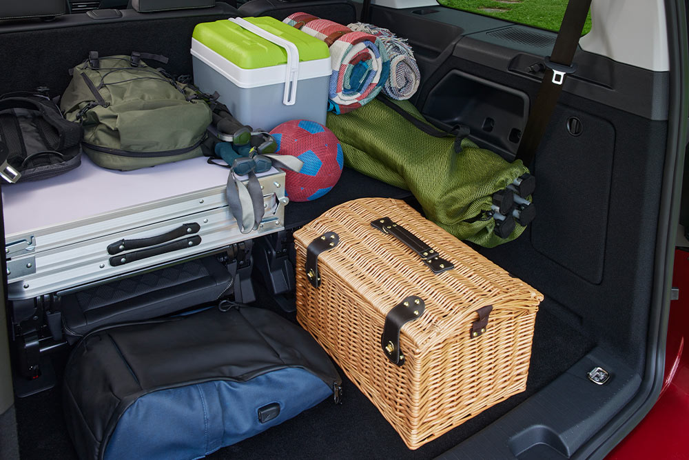 Ford Tourneo Connect showing generous loadspace