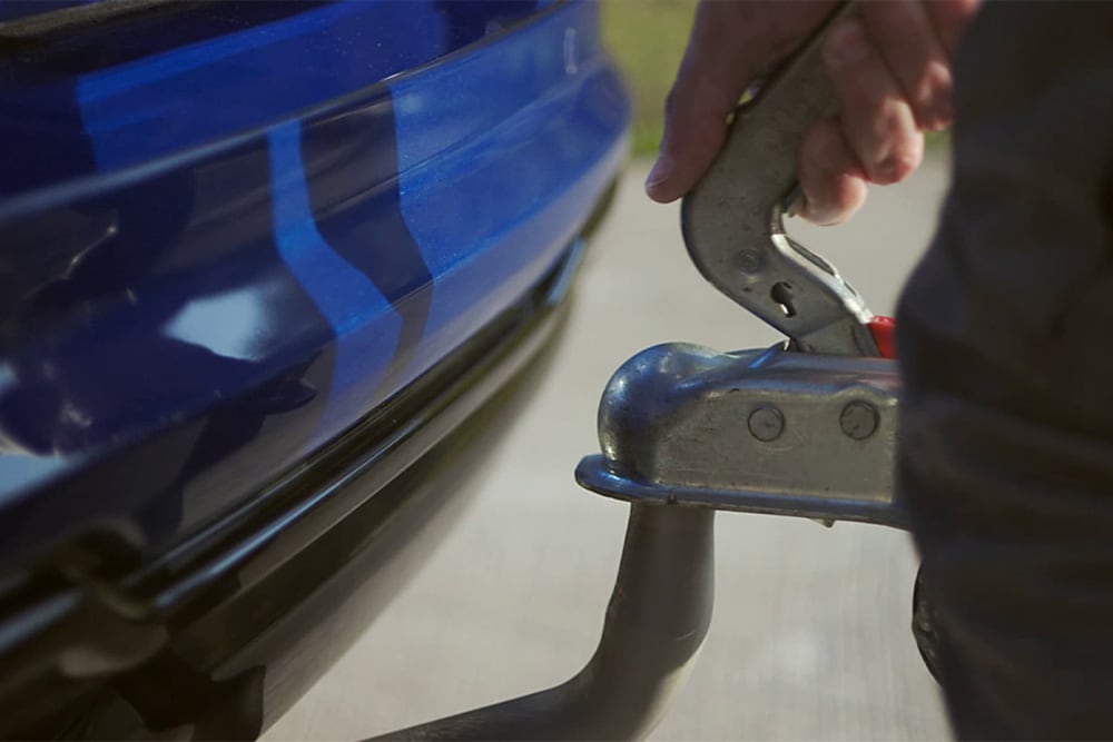 Ford Tourneo Connect removable tow bar detail