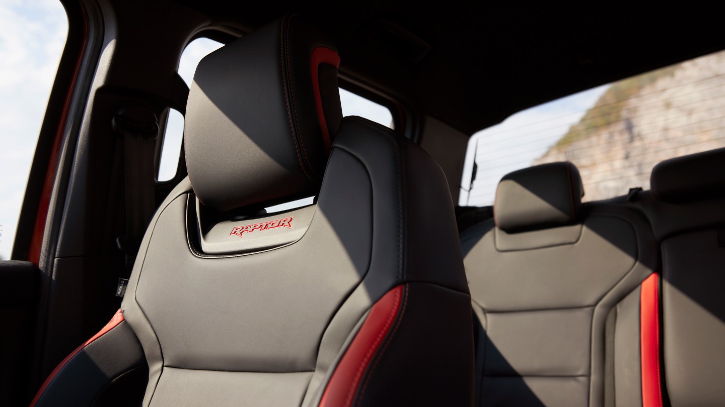 Ford Ranger Raptor interior seat view