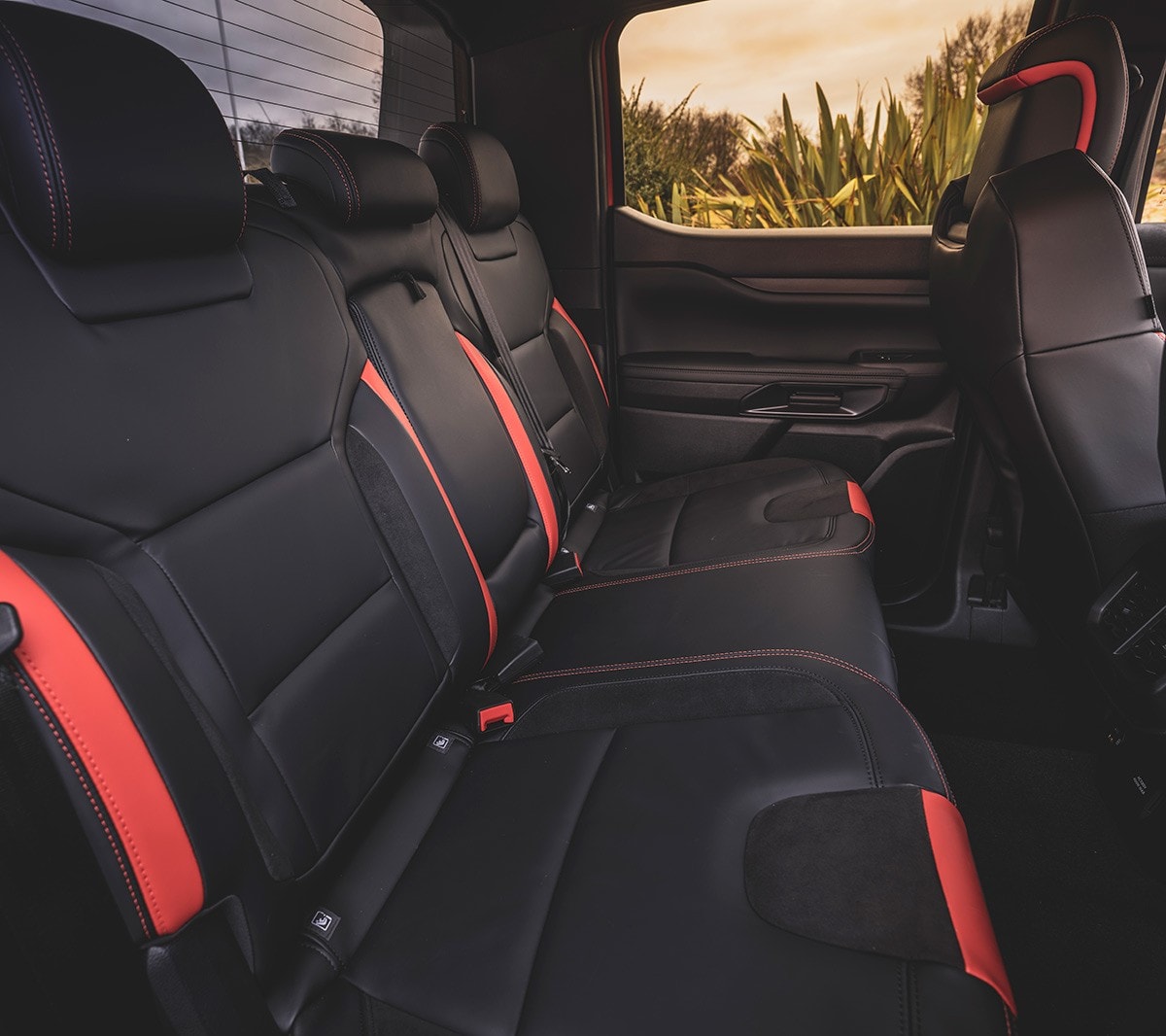 Ford Ranger Raptor interior backseat view