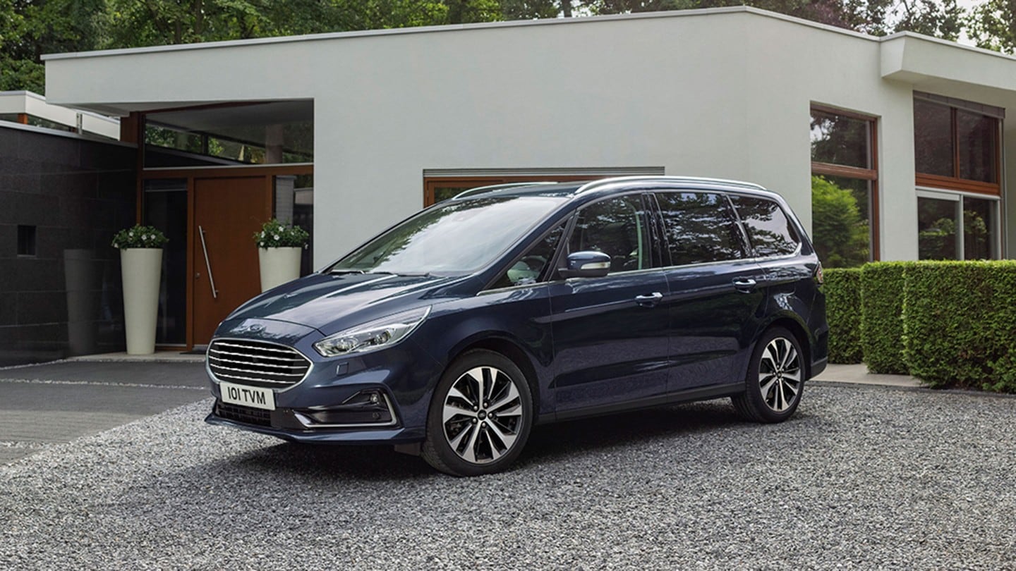 Ford Galaxy parked in driveway