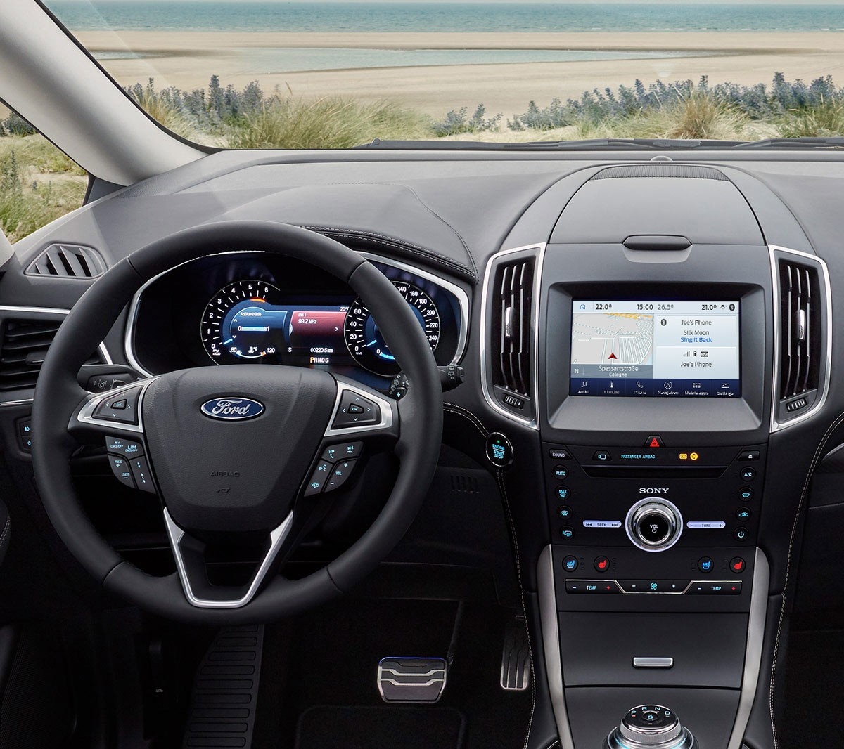 Ford Galaxy interior showing front interior