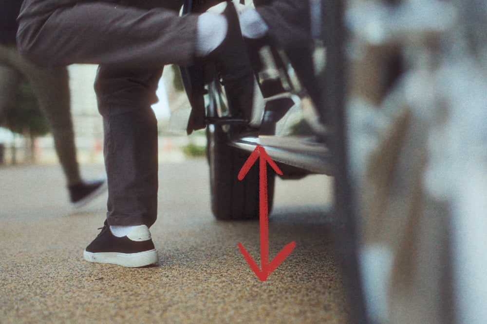 Low step entry of the Tourneo Custom