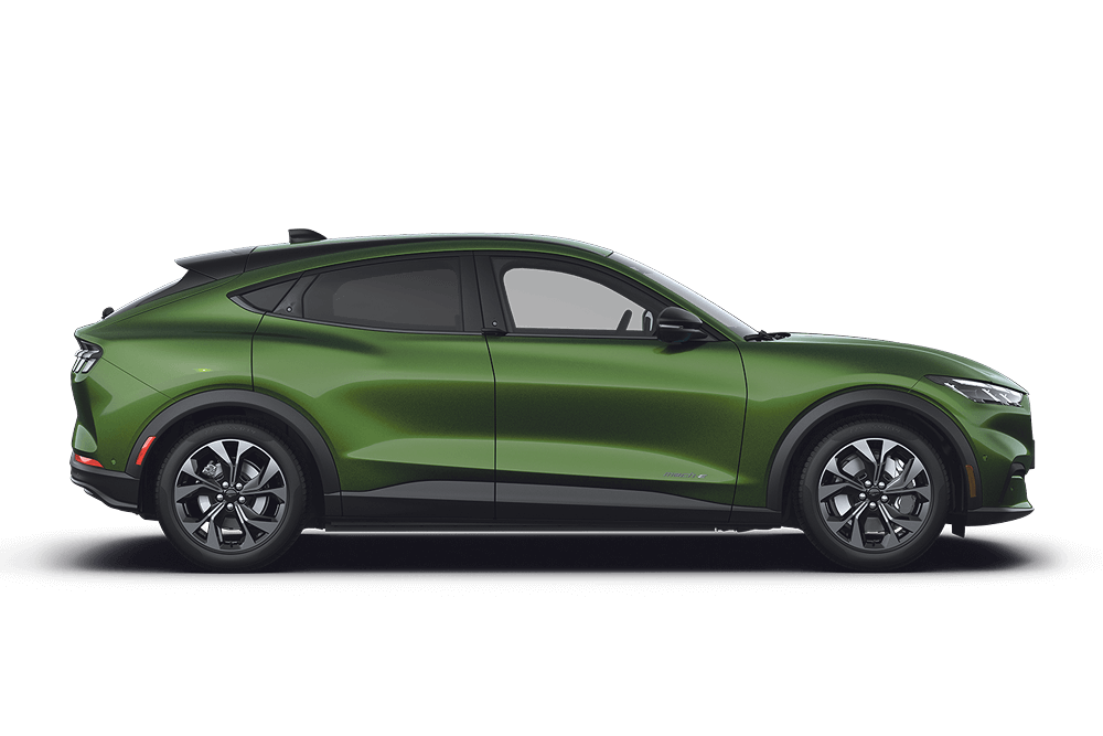 Side profile of a Ford Mustang Mach-E