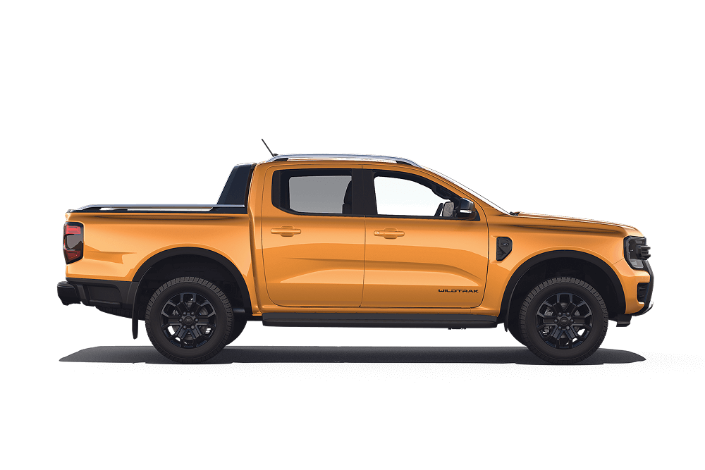 Side view of a Ford Ranger.