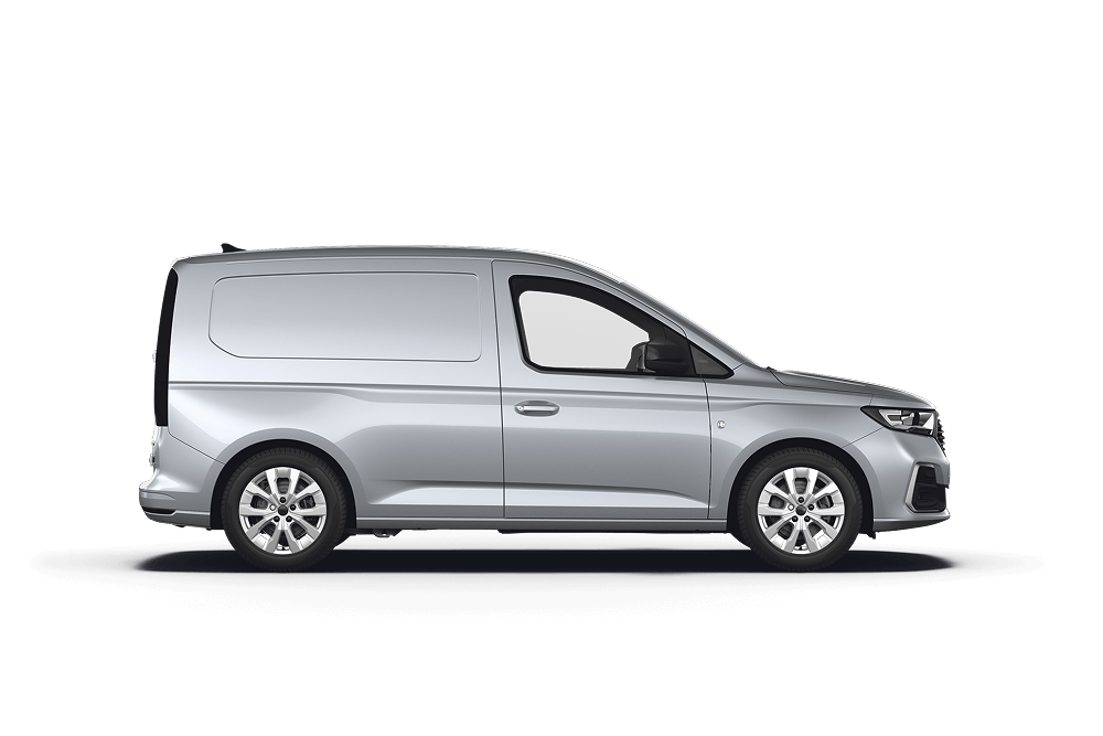 Side view of a Ford Transit Connect.