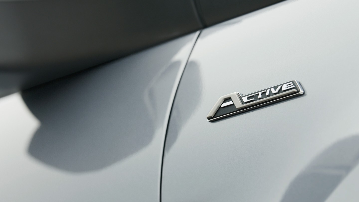 Ford Transit Connect Active close up on Active badge