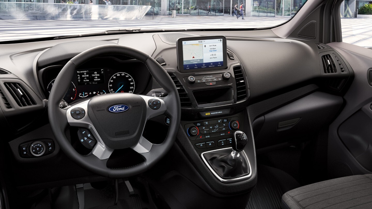 Ford Transit Connect interior with SYNC 3