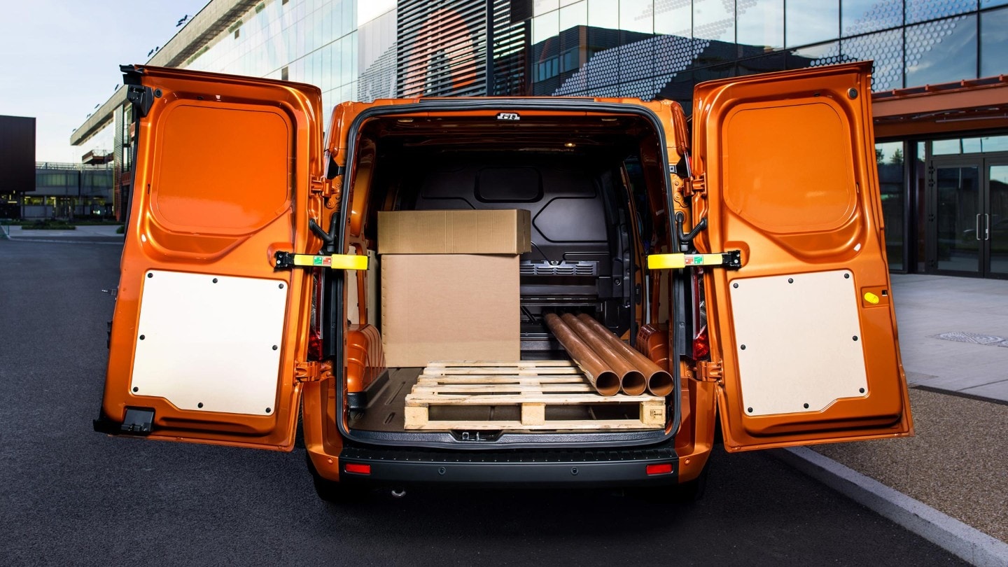 Transit custom rear best sale door