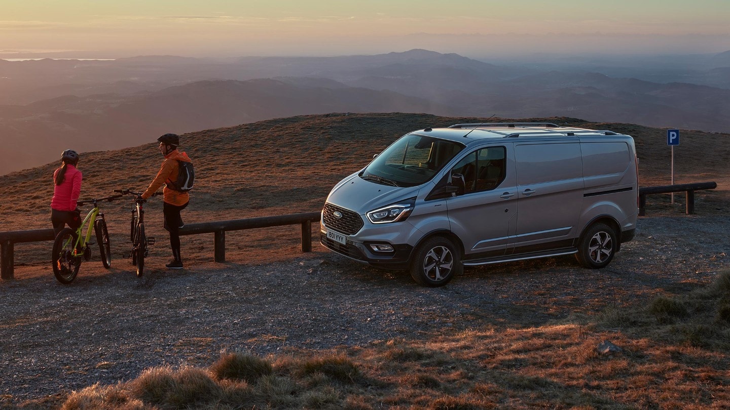 Ford Transit Custom Active side view on hill