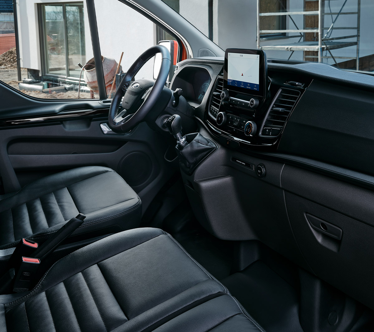 New Ford Transit Custom Trail Interior with dashboard and steering wheel