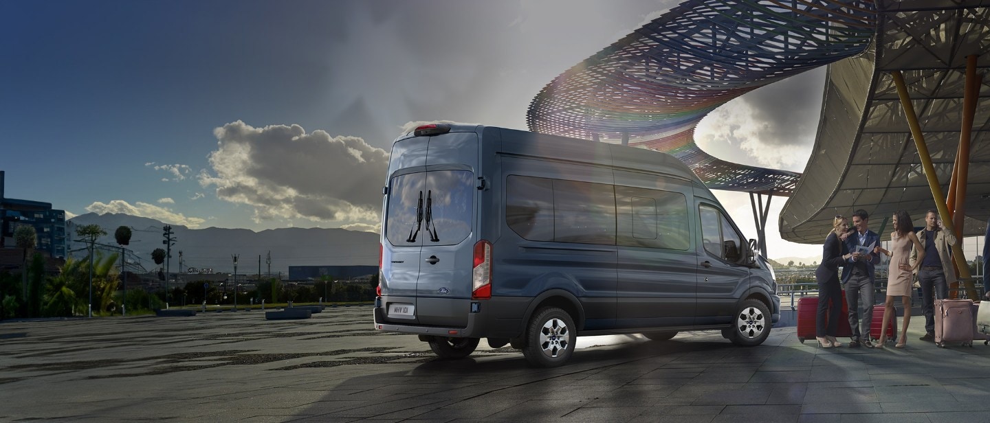 Ford Transit Minibus side rear view