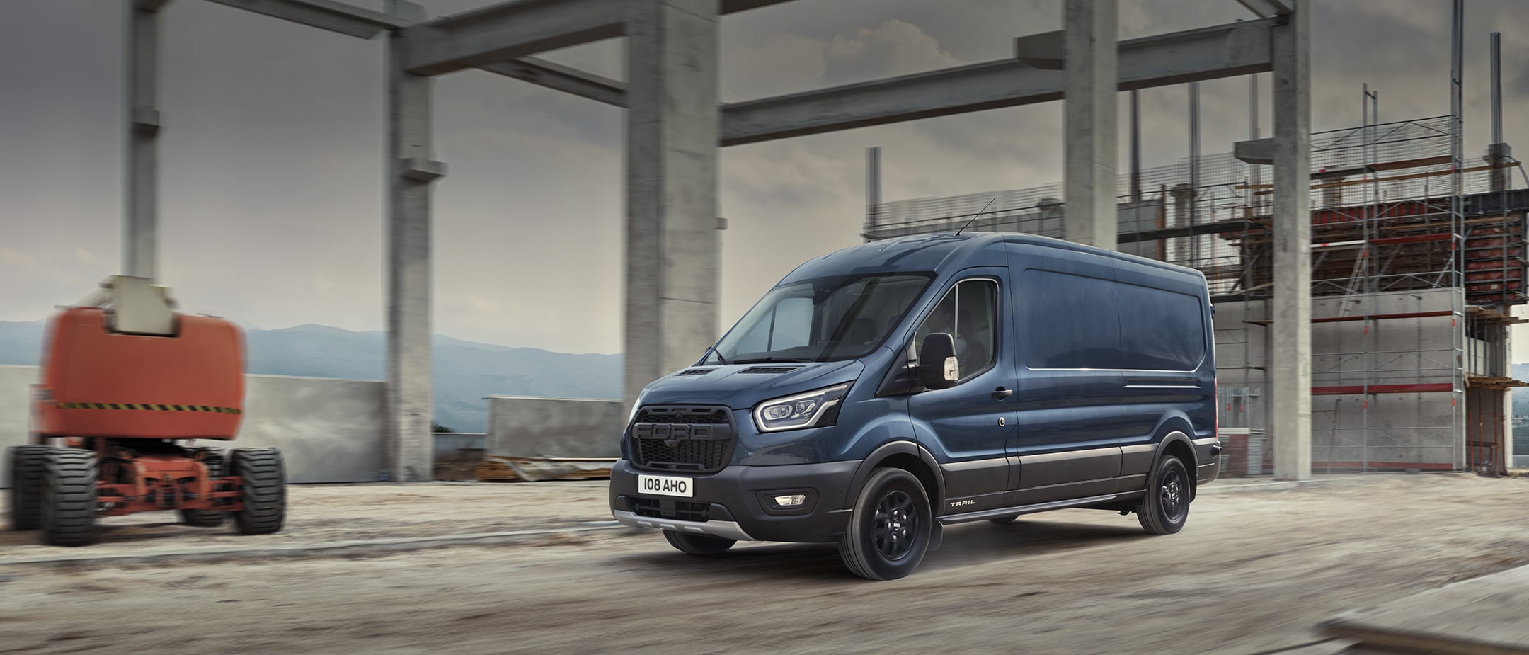 Ford Transit Van Trail on building site