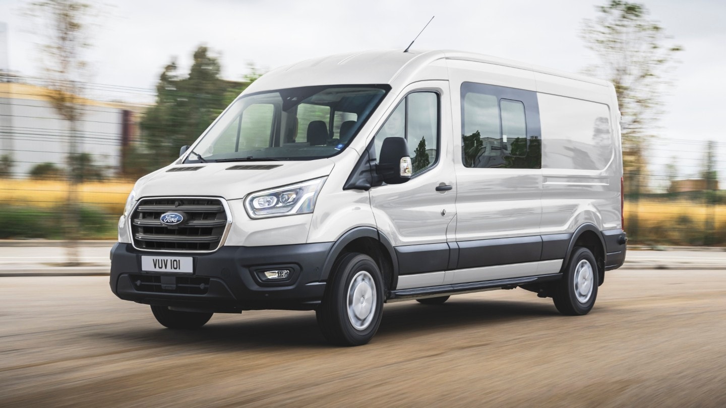 Transit Van Double Cab-in-Van front view