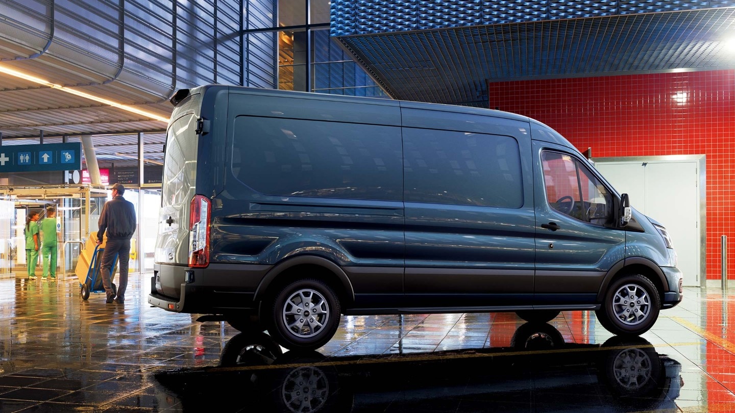 Ford Transit Van showing extensive wheel base