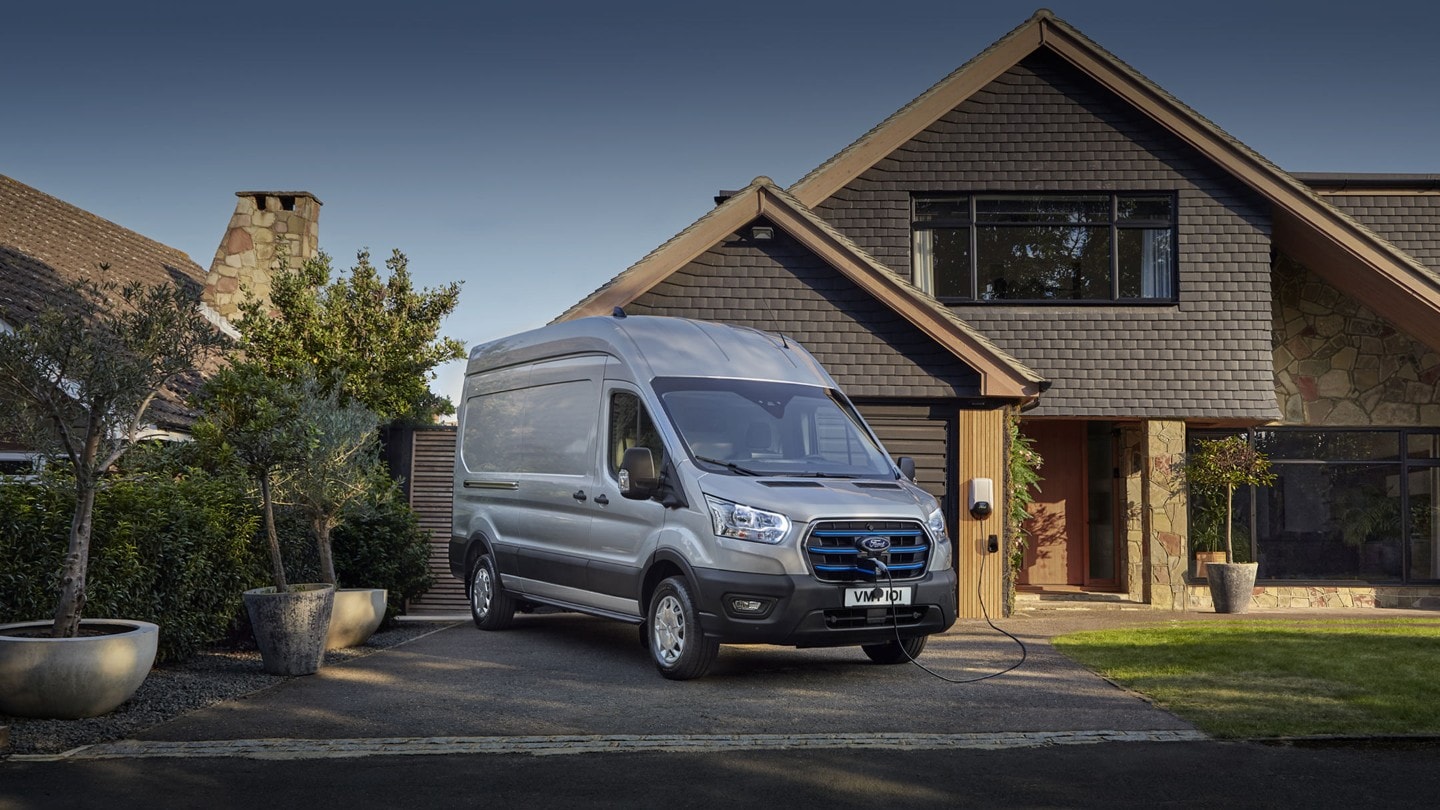 Ford E-Transit charging at home