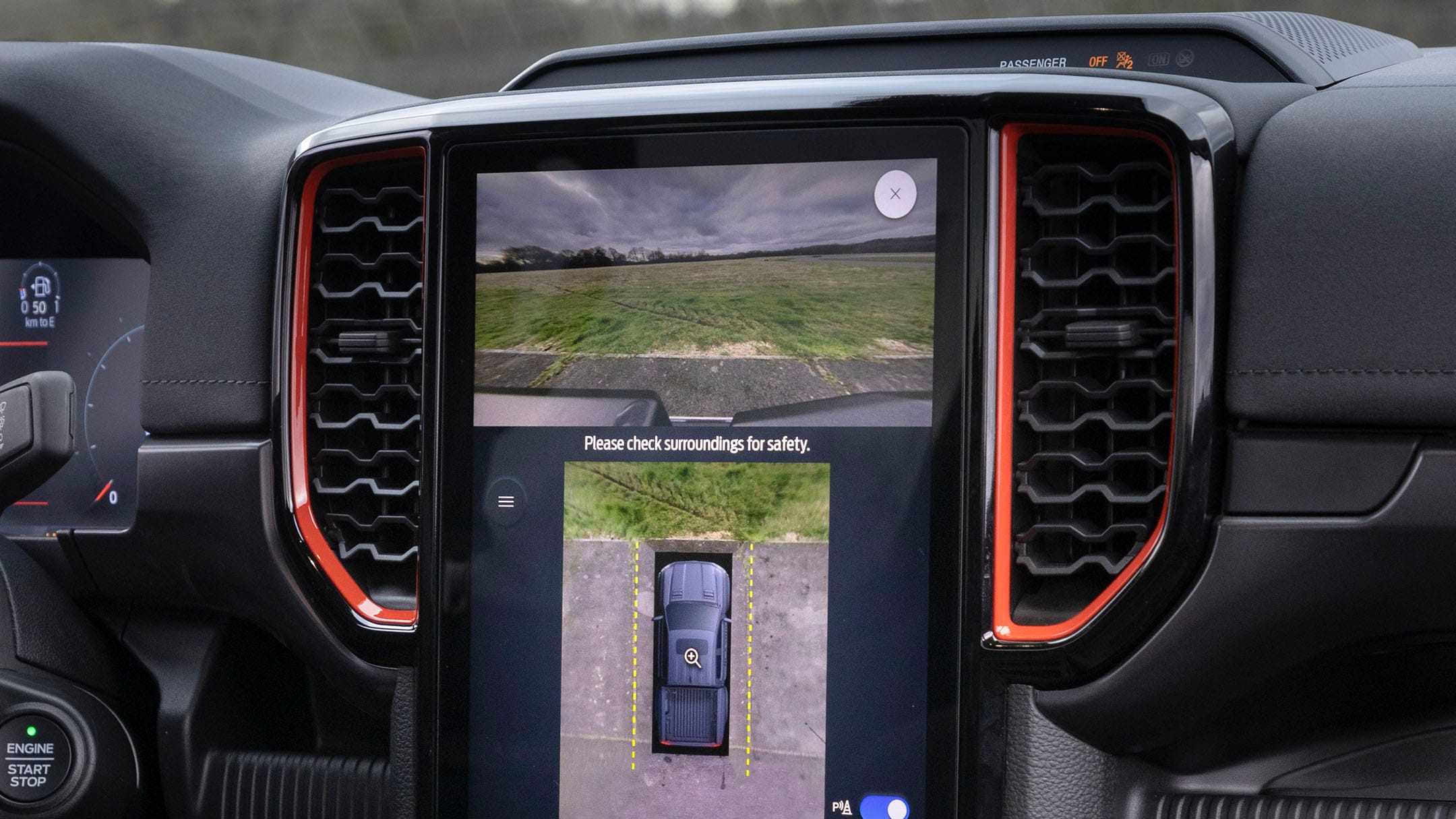 Ford Ranger close up SYNC Screen