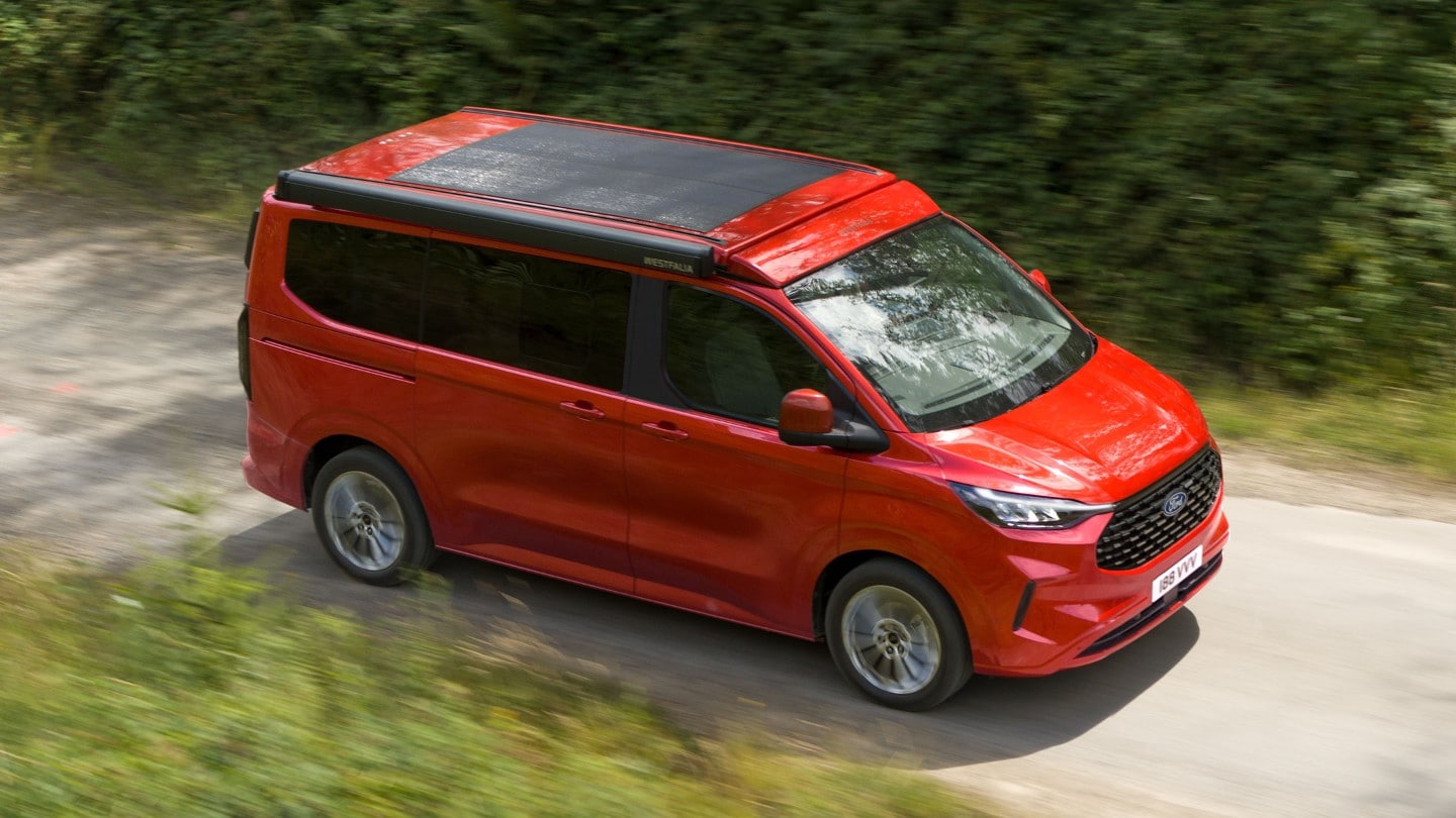 Ford Transit Custom Nugget from birds-view