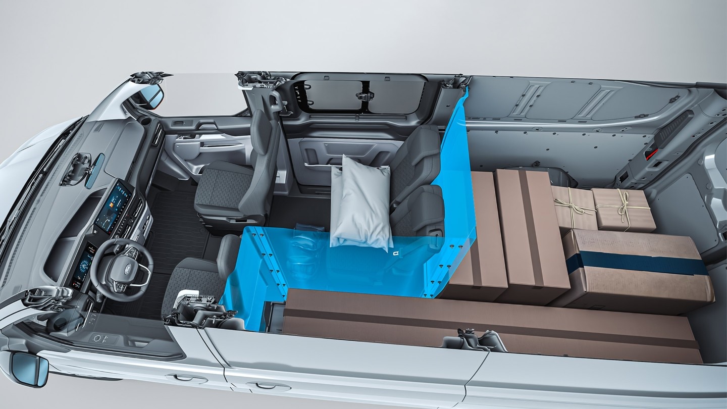 Transit Custom load-through bulkhead 