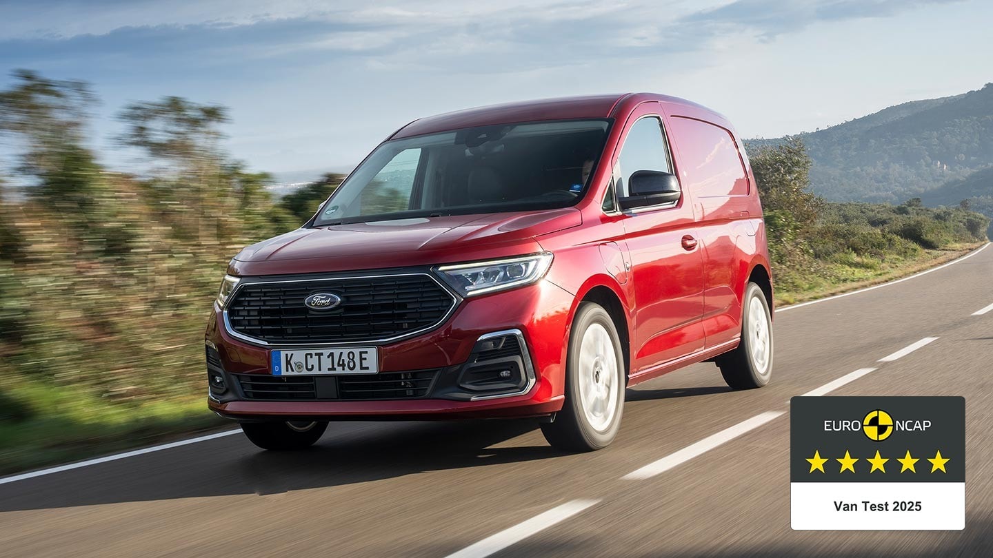 Red Ford Transit Connect