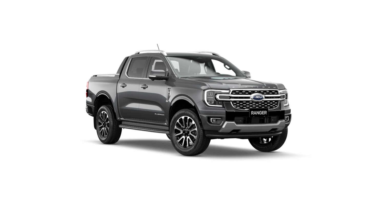 Ranger Platinum in carbonized grey 3/4 front view