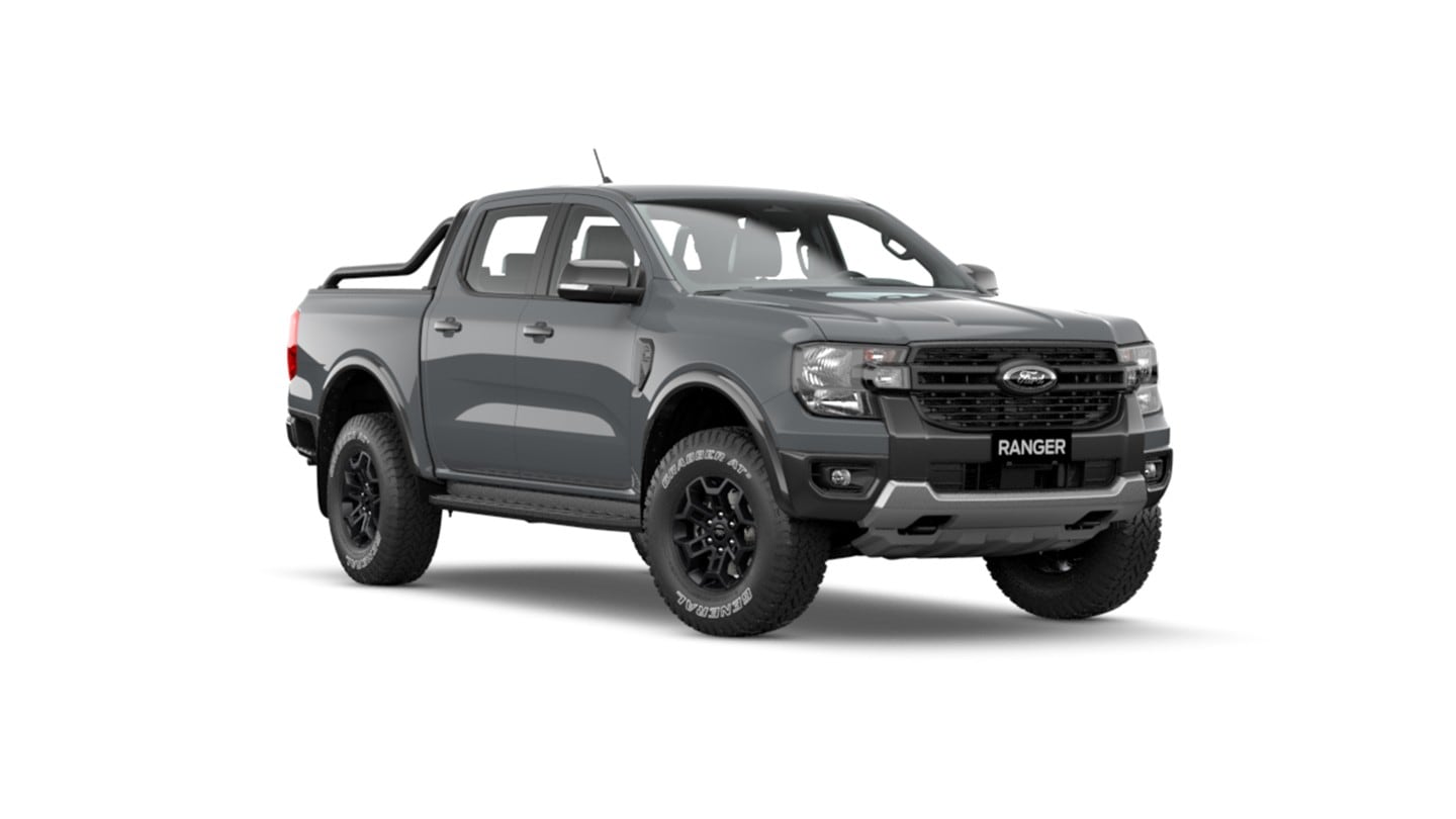 All-New Ranger Tremor in Boulder Gray white 3/4 front view