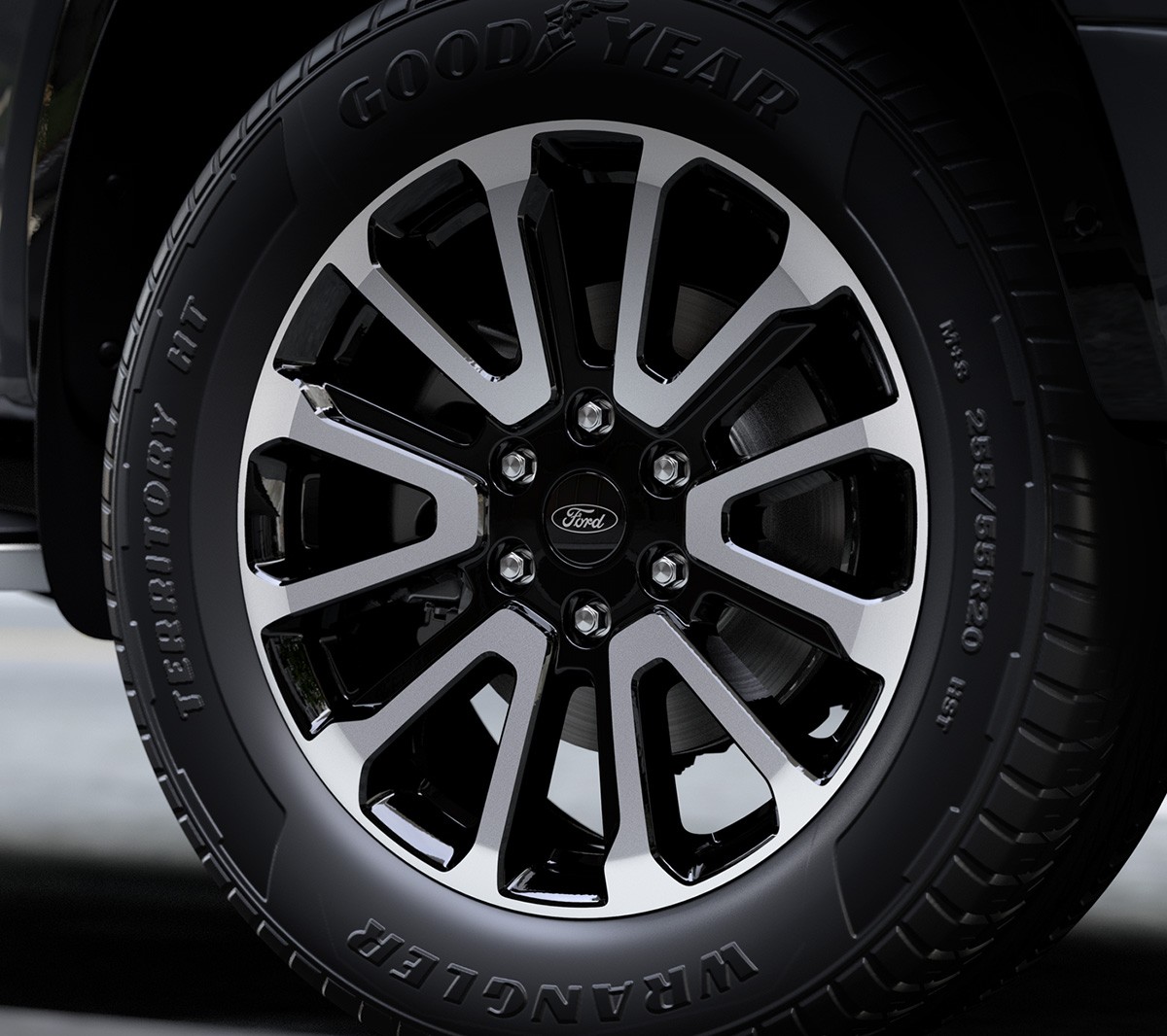 Ford Ranger Platinum wheel closeup