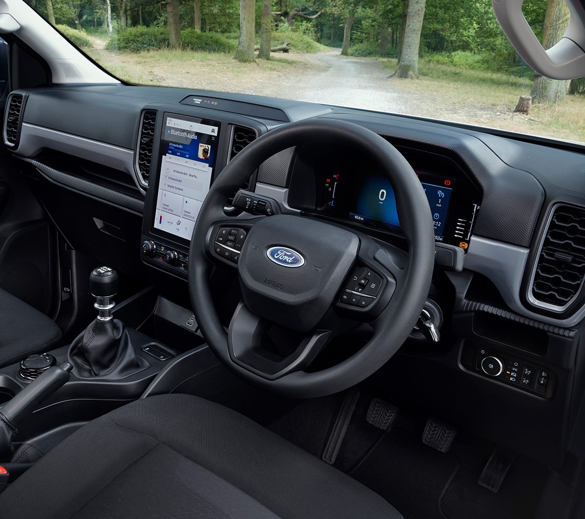 Ford Ranger interior dash view
