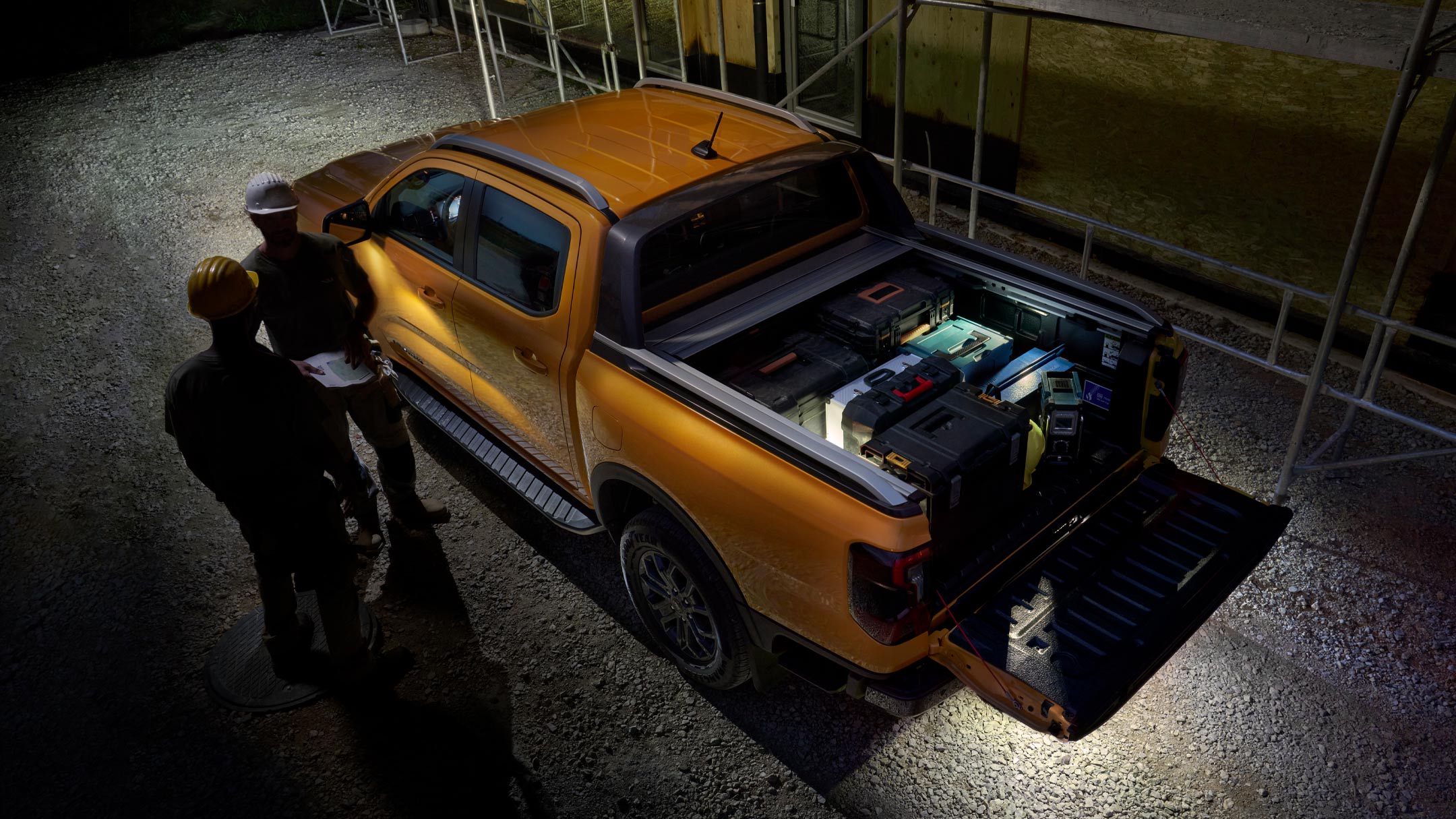 Ford Ranger Wildtrak zone lighting