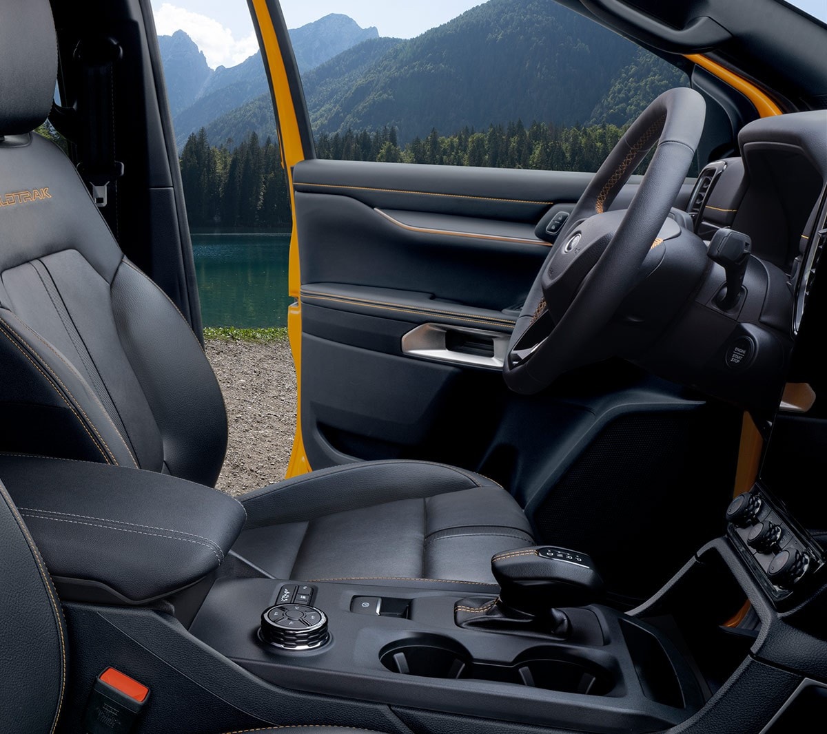 Ford Ranger Wildtrak interior front seats