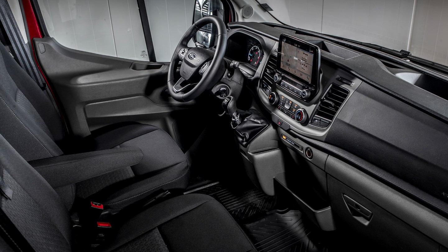 Ford Transit Chassis Cab interior with back seats