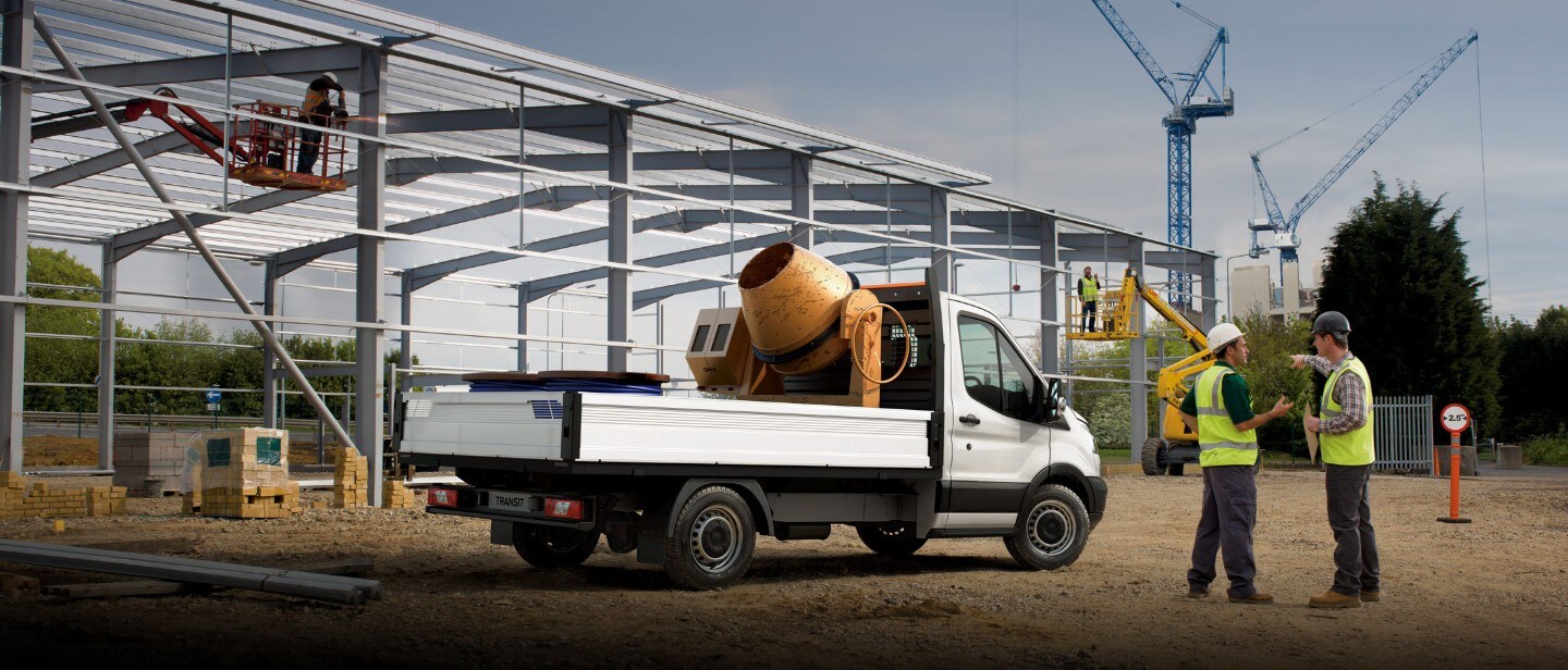 Ford Transit Chassis Cab at the construction site Ford Transit Chassis Cab at the construction site