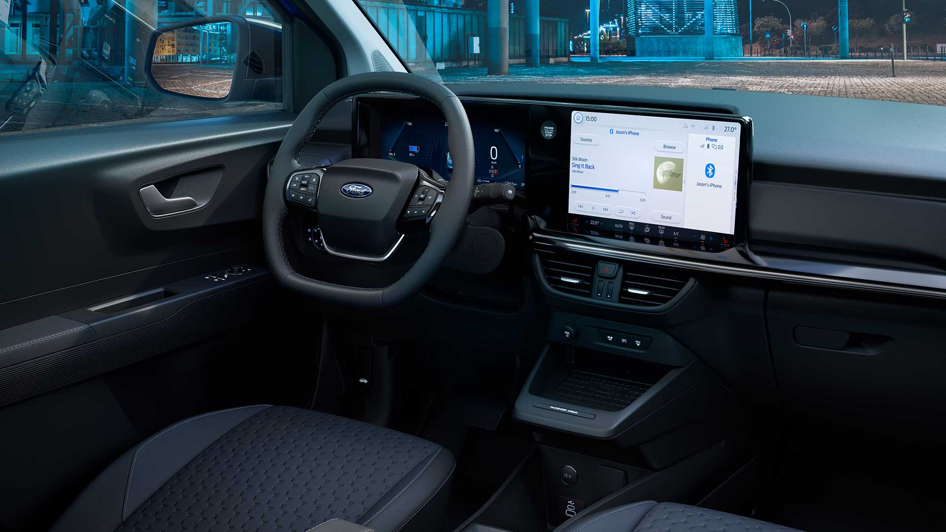 Ford E-Transit Courier Interior Night View