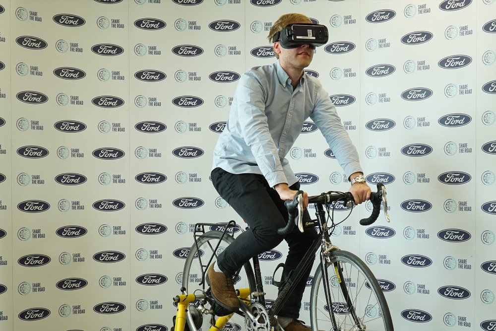 Ford cycling virtual reality experience