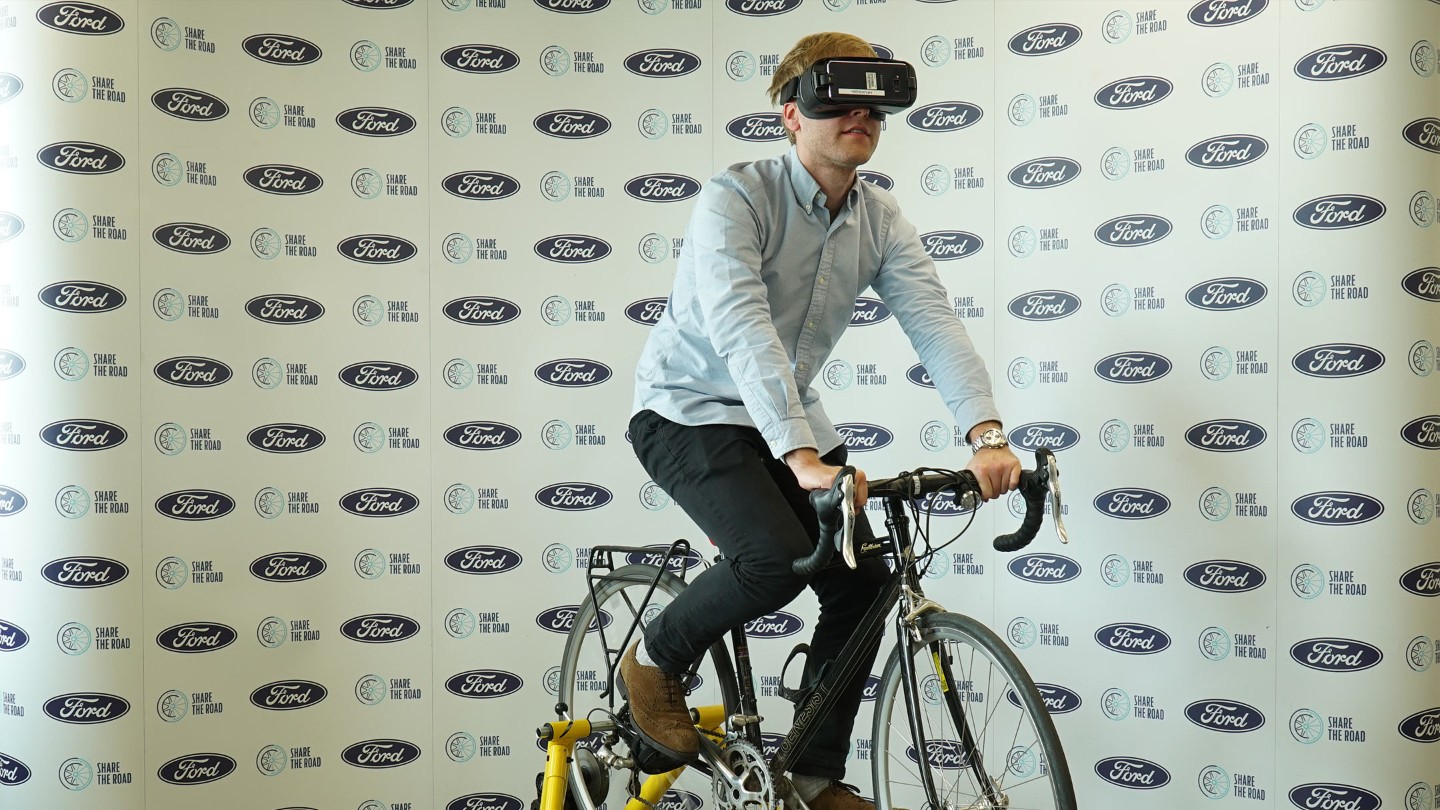 Ford cycling virtual reality experience