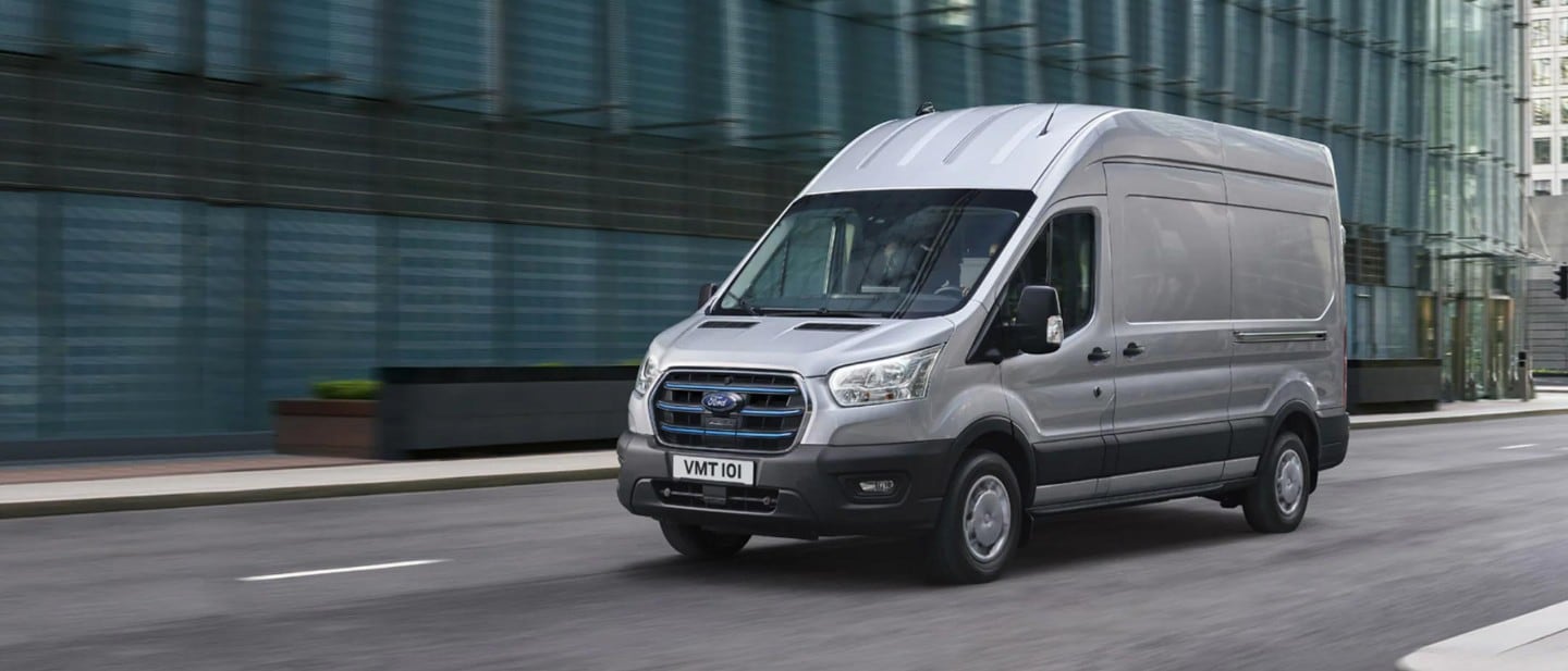 Grey Ford E-Transit