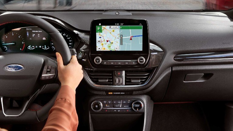 FordPass Connect - person driving a car FordPass Connect - person driving a car