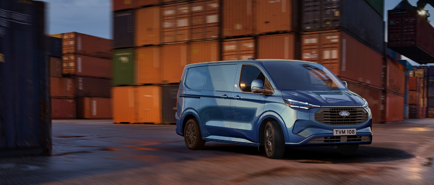 Ford PVs on blue background