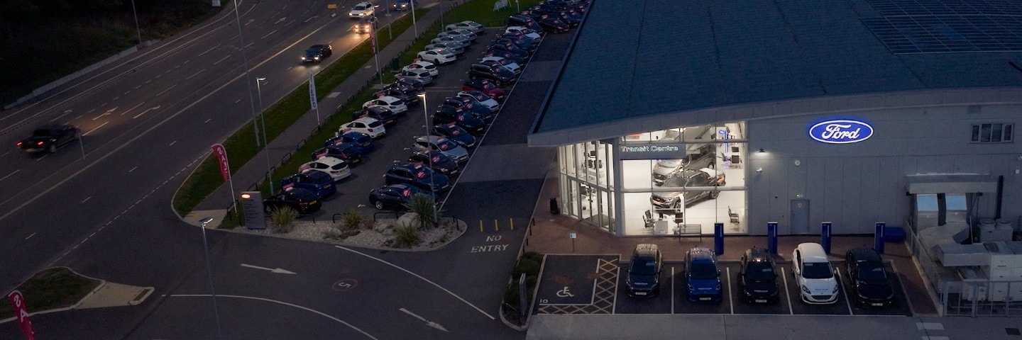 Ford cars in the evening